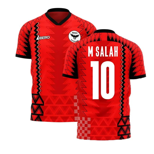Egypt 2025-2026 AFCON Concept Football Kit (Libero) (M SALAH 10)-SoccerKits Hub | Buy Soccer Jerseys Online